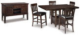 Haddigan Counter Height Dining Set - LasVegasFurnitureOnline.com