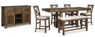 Moriville Counter Height Dining Set - LasVegasFurnitureOnline.com