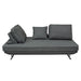 Dolce Lounge Seating Platform with Moveable Backrest Supports by Diamond Sofa - Grey Fabric - LasVegasFurnitureOnline.com