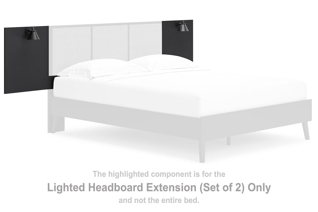 Charlang Panel Bed with 2 Extensions