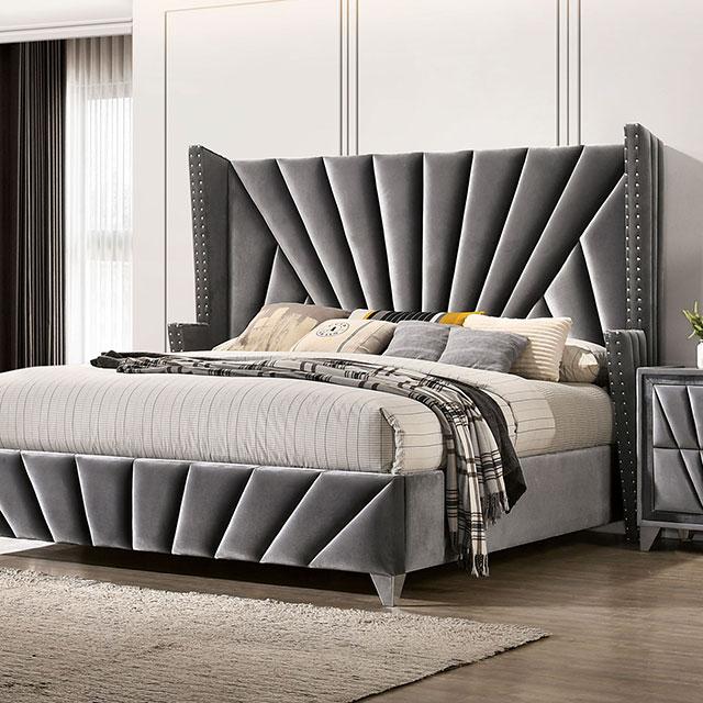 CARISSA Cal.King Bed - LasVegasFurnitureOnline.com