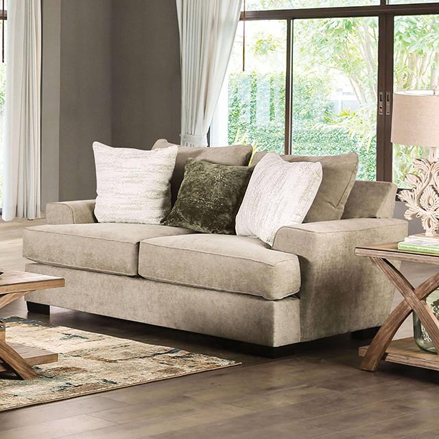 NEW MEADOWS Loveseat, Ash Green/Ivory image