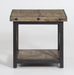 Flexsteel Carpenter Lamp Table in Rustic Gray - LasVegasFurnitureOnline.com