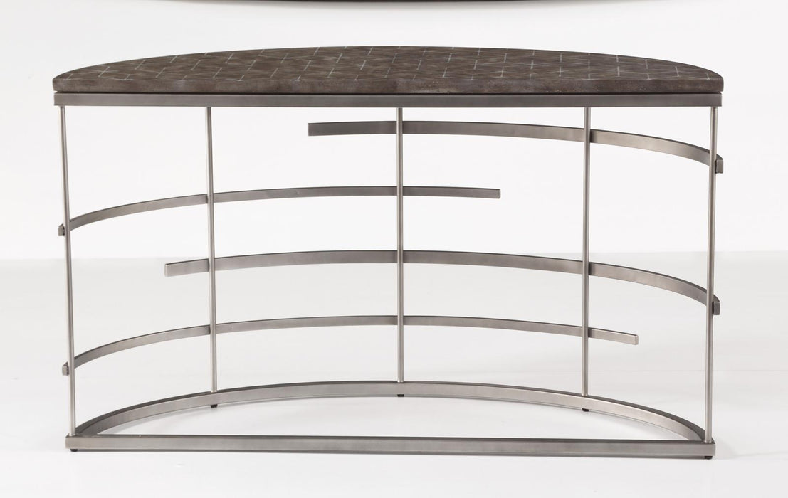 Flexsteel Halo Sofa Table in Silver - LasVegasFurnitureOnline.com