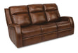 Flexsteel Latitudes Mustang Leather Power Reclining Sofa w/Power Headrests - LasVegasFurnitureOnline.com