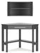 Otaska Home Office Corner Desk with Bookcase - LasVegasFurnitureOnline.com