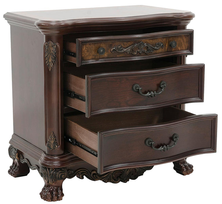 Homelegance Deryn Park 3 Drawer Nightstand  in Cherry 2243-4 - LasVegasFurnitureOnline.com