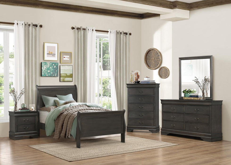 Homelegance Mayville Full Sleigh Bed in Gray 2147FSG-1 - LasVegasFurnitureOnline.com