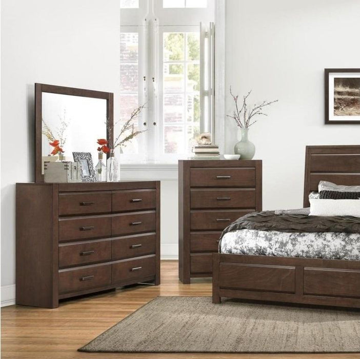 Homelegance Furniture Erwan Mirror in Dark Walnut 1961-6 - LasVegasFurnitureOnline.com