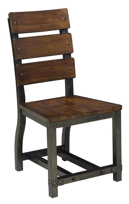 Homelegance Holverson Side Chair in Rustic Brown (Set of 2) - LasVegasFurnitureOnline.com