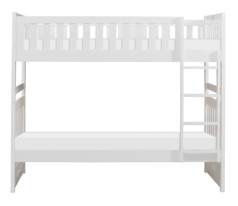 Homelegance Galen Twin/Twin Bunk Bed in White B2053W-1* - LasVegasFurnitureOnline.com