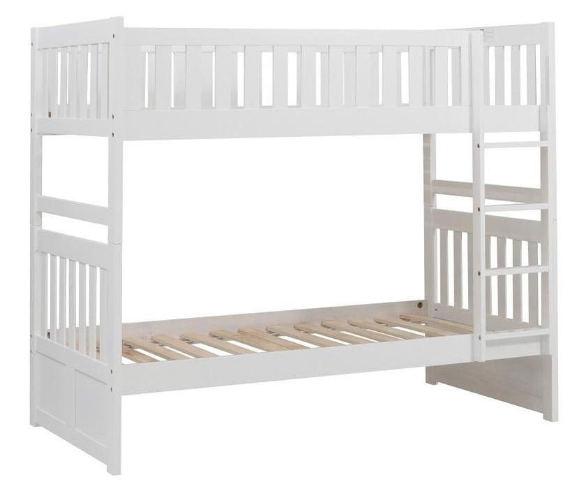 Homelegance Galen Twin/Twin Bunk Bed in White B2053W-1* - LasVegasFurnitureOnline.com