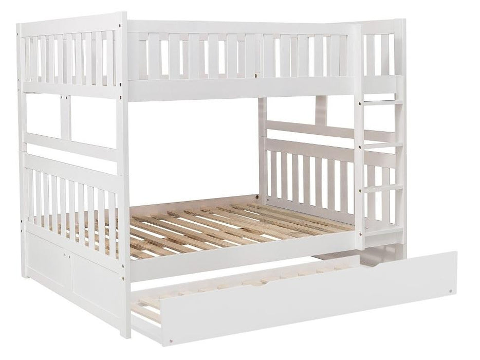 Homelegance Galen Full/Full Bunk Bed w/ Storage Boxes in White B2053FFW-1*T - LasVegasFurnitureOnline.com