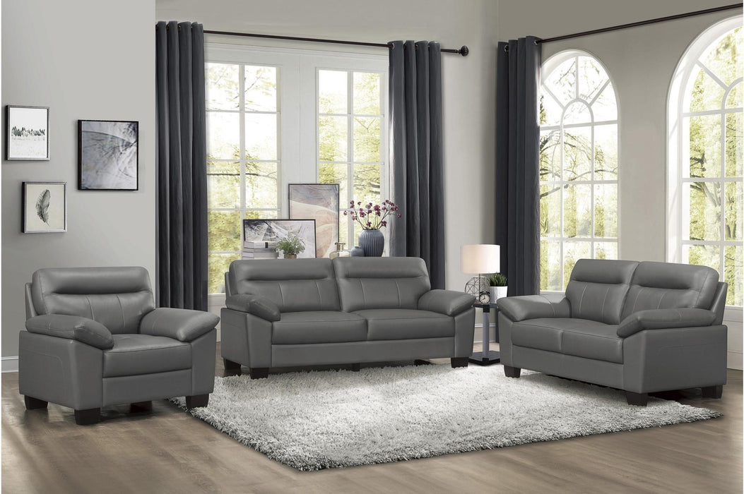 Homelegance Furniture Denizen Loveseat in Dark Gray 9537DGY-2 - LasVegasFurnitureOnline.com