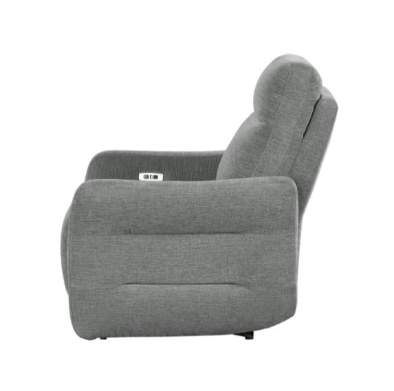 Homelegance Furniture Edition Power Lay Flat Reclining Chair in Dove Grey 9804DV-1PWH - LasVegasFurnitureOnline.com