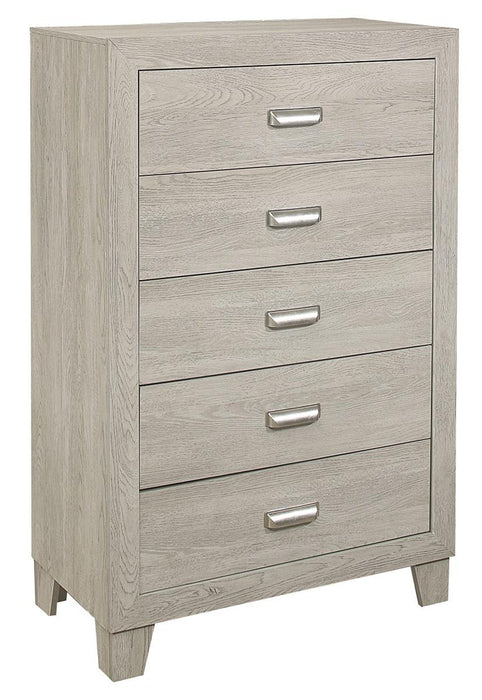 Homelegance Furniture Quinby 5 Drawer Chest in Light Brown 1525-9 - LasVegasFurnitureOnline.com