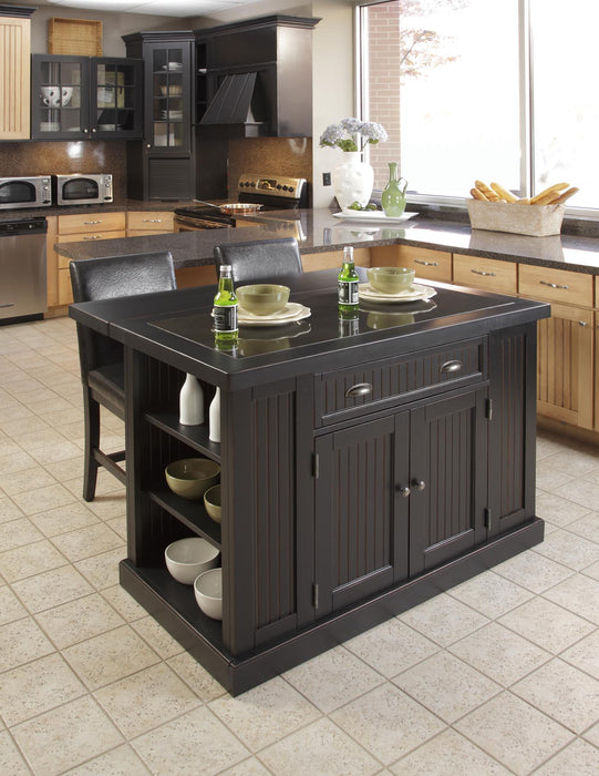 Hartford 3 Piece Kitchen Island Set by homestyles - LasVegasFurnitureOnline.com