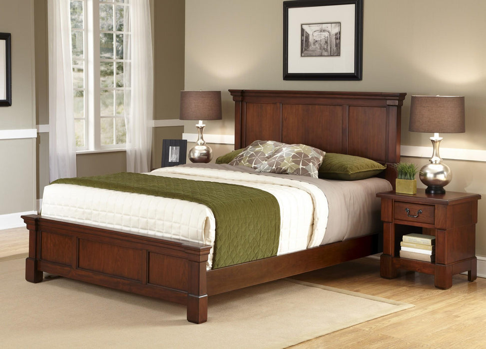 Aspen Queen Bed and Nightstand by homestyles - LasVegasFurnitureOnline.com