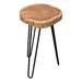 Joss Natural Acacia One of a Kind Live Edge Accent Table w/ Black Hairpin Legs by Diamond Sofa - LasVegasFurnitureOnline.com