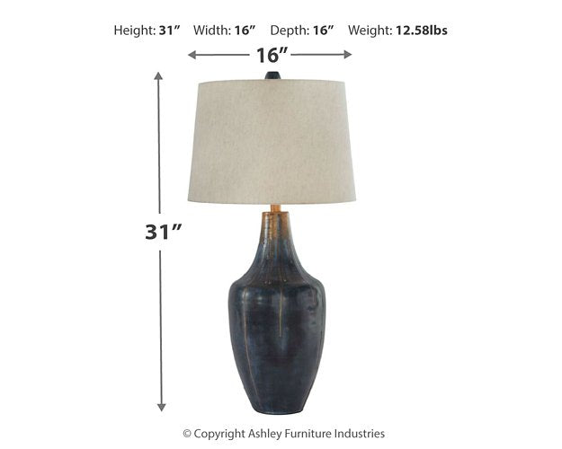 Evania Table Lamp - LasVegasFurnitureOnline.com