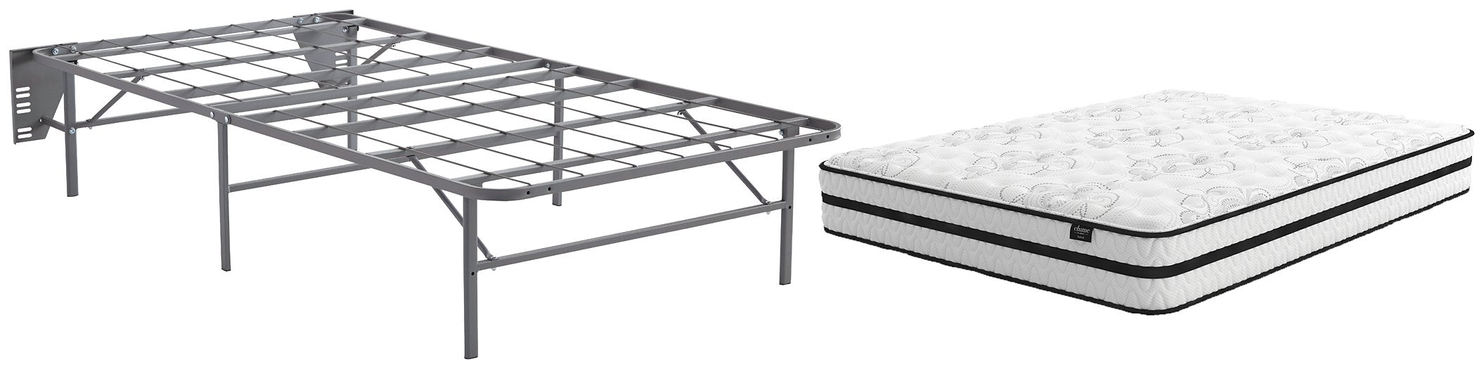 Chime 10 Inch Hybrid 2-Piece Mattress Set - LasVegasFurnitureOnline.com