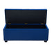 Majestic Tufted Velvet Lift-Top Storage Trunk w/ Nail Head Accent by Diamond Sofa - Royal Blue Velvet - LasVegasFurnitureOnline.com