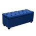 Majestic Tufted Velvet Lift-Top Storage Trunk w/ Nail Head Accent by Diamond Sofa - Royal Blue Velvet - LasVegasFurnitureOnline.com