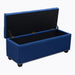 Majestic Tufted Velvet Lift-Top Storage Trunk w/ Nail Head Accent by Diamond Sofa - Royal Blue Velvet - LasVegasFurnitureOnline.com