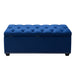 Majestic Tufted Velvet Lift-Top Storage Trunk w/ Nail Head Accent by Diamond Sofa - Royal Blue Velvet - LasVegasFurnitureOnline.com