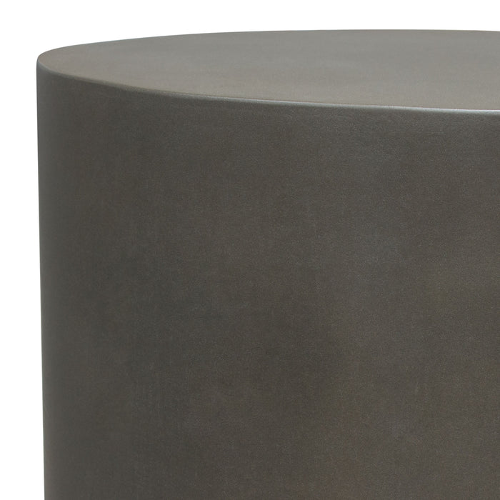 Montage Round Natural Cement End Table by Diamond Sofa - LasVegasFurnitureOnline.com