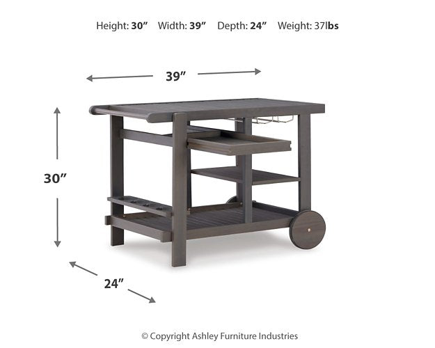 Kailani Serving Cart - LasVegasFurnitureOnline.com