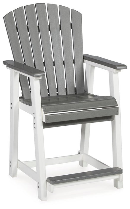 Transville Outdoor Counter Height Bar Stool (Set of 2) - LasVegasFurnitureOnline.com