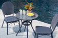 Odyssey Blue Outdoor Table and Chairs (Set of 3) - LasVegasFurnitureOnline.com