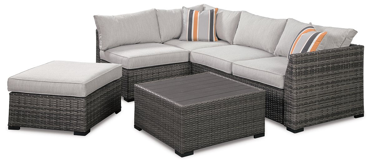 Cherry Point 4-piece Outdoor Sectional Set - LasVegasFurnitureOnline.com