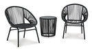 Mandarin Cape Outdoor Table and Chairs (Set of 3) - LasVegasFurnitureOnline.com