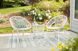 Mandarin Cape Outdoor Table and Chairs (Set of 3) - LasVegasFurnitureOnline.com