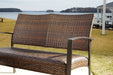 Zariyah Outdoor Love/Chairs/Table Set (Set of 4) - LasVegasFurnitureOnline.com