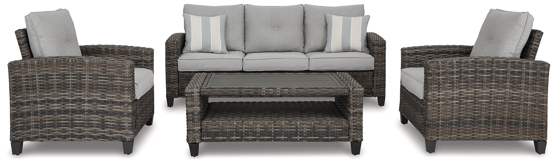 Cloverbrooke 4-Piece Outdoor Conversation Set - LasVegasFurnitureOnline.com