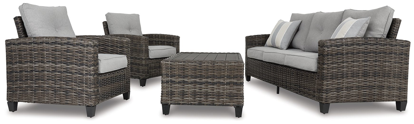 Cloverbrooke 4-Piece Outdoor Conversation Set - LasVegasFurnitureOnline.com