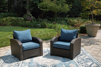 Windglow Outdoor Lounge Chair with Cushion - LasVegasFurnitureOnline.com