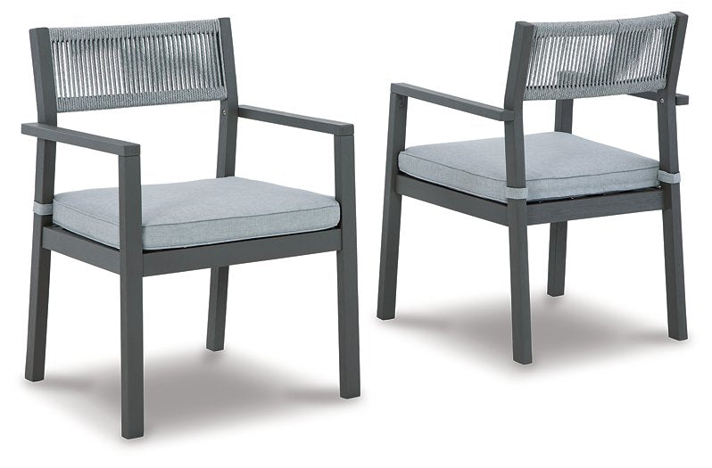 Eden Town Arm Chair with Cushion (Set of 2) - LasVegasFurnitureOnline.com