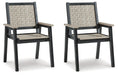 Mount Valley Arm Chair (set Of 2) - LasVegasFurnitureOnline.com