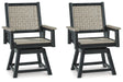 Mount Valley Swivel Chair (Set of 2) - LasVegasFurnitureOnline.com