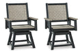 Mount Valley Swivel Chair (Set of 2) - LasVegasFurnitureOnline.com