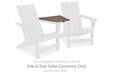 Emmeline 2 Adirondack Chairs with Tete-A-Tete Table Connector - LasVegasFurnitureOnline.com