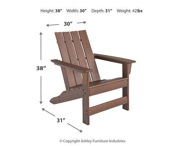 Emmeline 2 Adirondack Chairs with Tete-A-Tete Table Connector - LasVegasFurnitureOnline.com