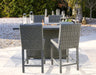 Palazzo Outdoor Counter Height Dining Table with 4 Barstools - LasVegasFurnitureOnline.com