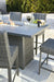 Palazzo Outdoor Counter Height Dining Table with 4 Barstools - LasVegasFurnitureOnline.com