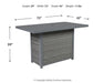 Palazzo Outdoor Bar Table with Fire Pit - LasVegasFurnitureOnline.com