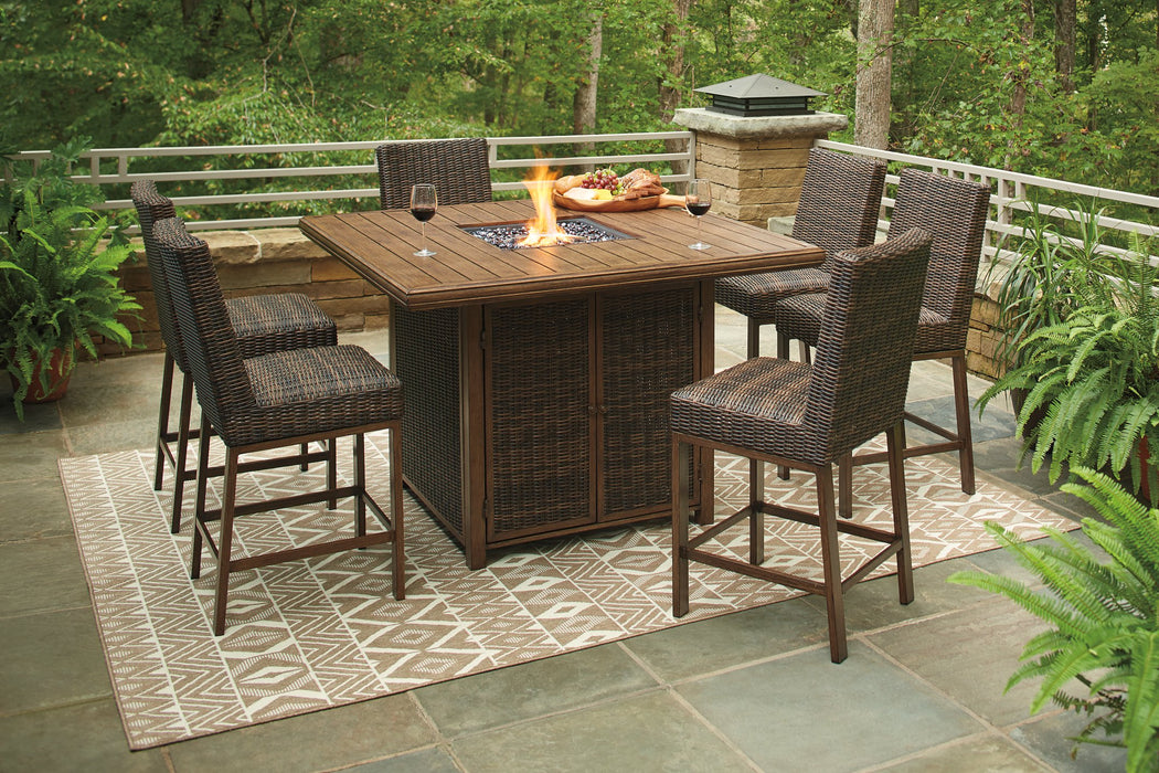 Paradise Trail Outdoor Bar Table Set - LasVegasFurnitureOnline.com